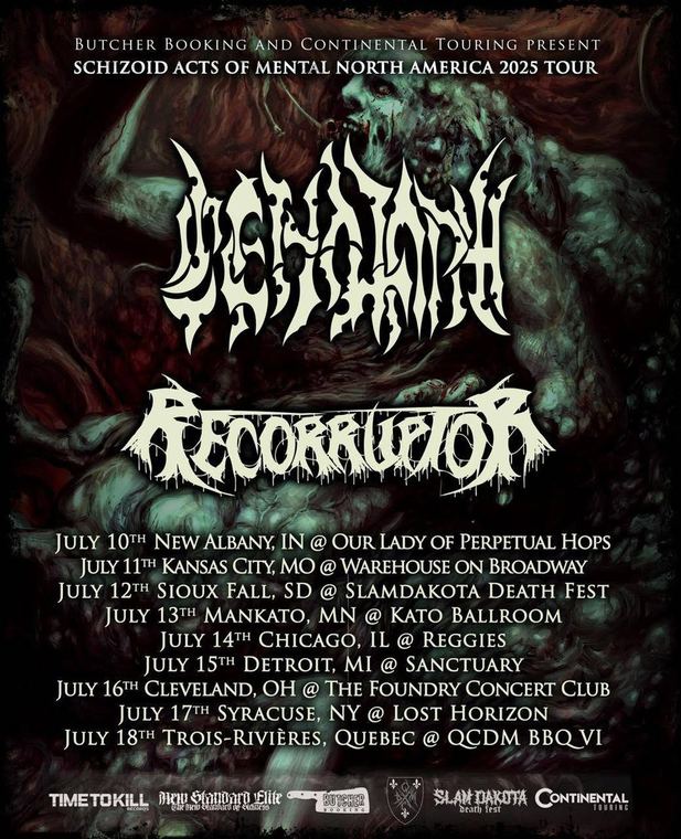 Schizoid Acts of Mental North America 2025 Tour poster