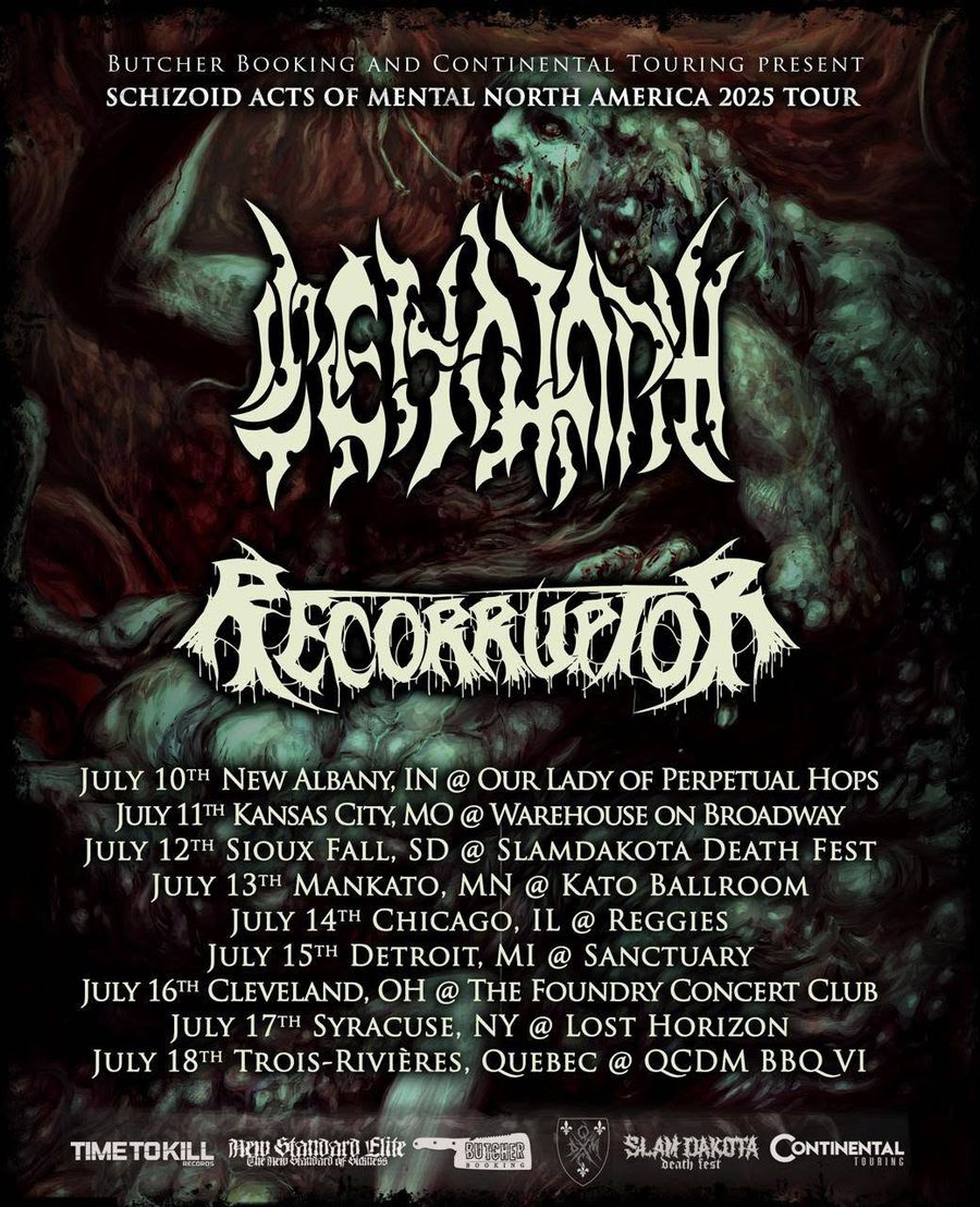 Schizoid Acts of Mental North America 2025 Tour poster